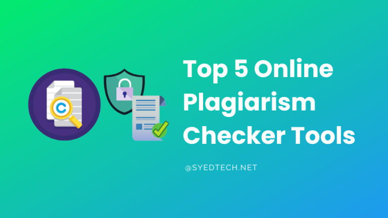 Top 5 Online Plagiarism Checker Tools (updated)