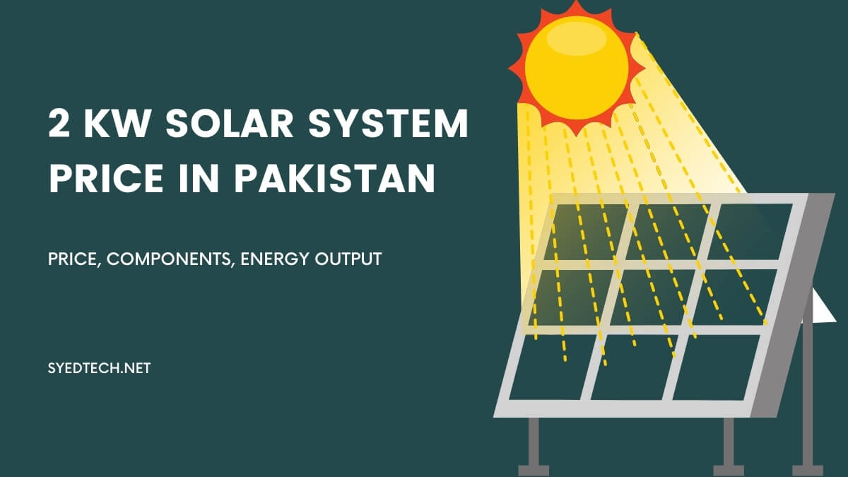 2 kW Solar System Price in Pakistan