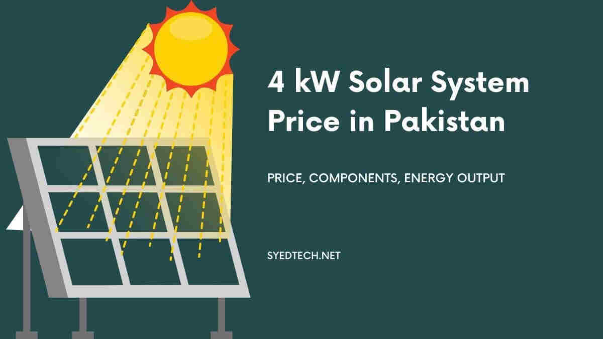 4 kW Solar System Price in Pakistan