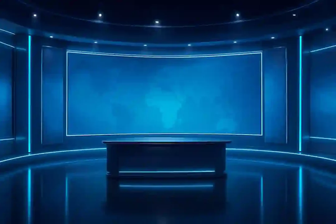 Professional News Studio Background