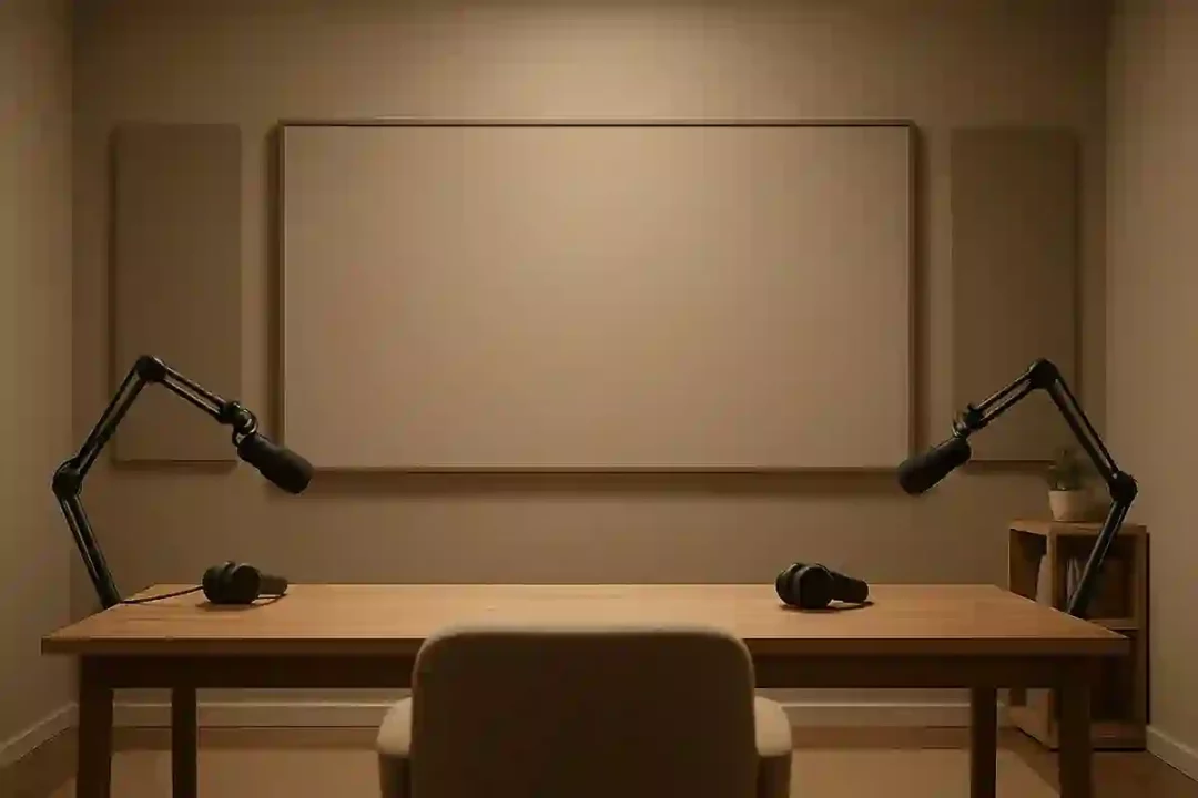 Calm Podcast Studio Background