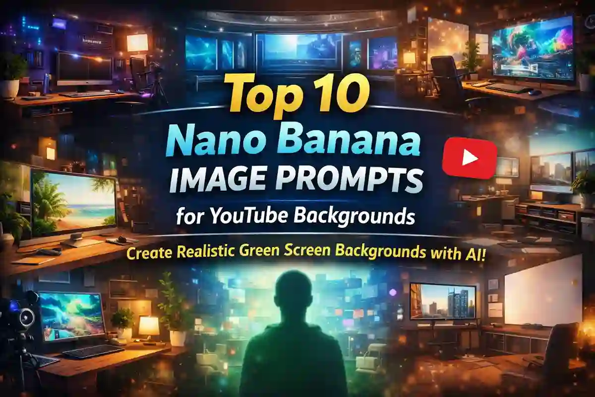 Top 10 Nano Banana Image Prompts for YouTube Backgrounds